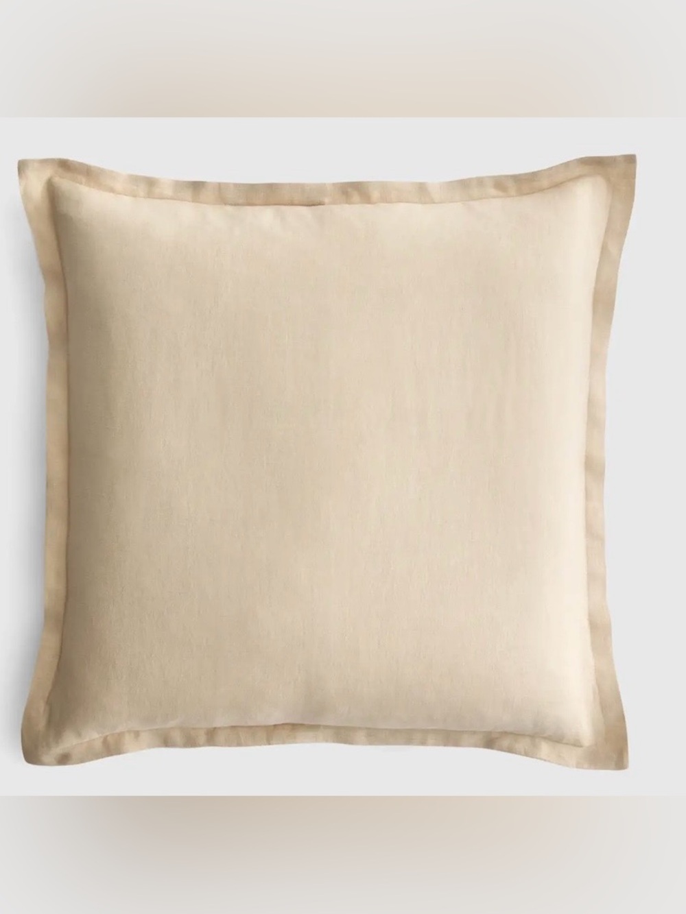 NWOT Quince European Linen Euro Sham, 26 X 26 (Oat)